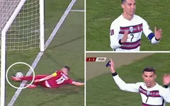 Cận cảnh bàn thắng không được công nhận của Ronaldo trước ĐT Serbia