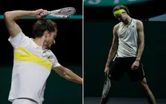 Medvedev và Zverev cùng bị loại ngày vòng 1 Rotterdam mở rộng