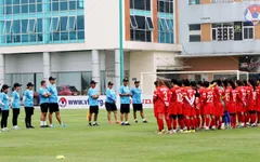 ĐT nữ Việt Nam tập luyện với đầy đủ lực lượng