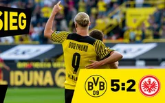 Dortmund 5-2 Frankfurt: Haaland góp công vào 5 bàn thắng