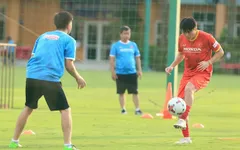 Tiền vệ Tuấn Anh trở lại tập luyện cùng ĐT Việt Nam