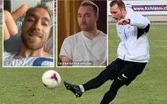 Christian Eriksen trở lại tập luyện
