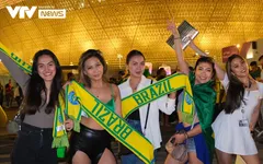 Người hâm mộ Brazil đổ về SVĐ Lusail, sẵn sàng cho màn ra quân tại World Cup 2022