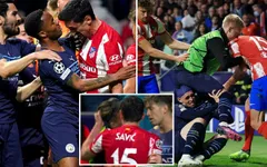 Sự hỗn loạn trong trận đại chiến Atletico Madrid với Man City