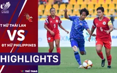 Highlights ĐT nữ Thái Lan 3-0 ĐT nữ Philippines (Bán kết bóng đá nữ SEA Games 31)
