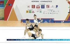 SEA Games 31 | Aerobic Việt Nam giành HVC nội dung đồng đội hỗn hợp nhóm 3 người