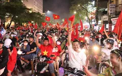 Không khí ăn mừng chiến thắng của U23 Việt Nam