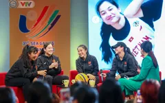 Đội tuyển bóng rổ 3x3 nữ Việt Nam tham dự chương trình Talk Vietnam