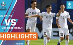 Highlights U23 QATAR vs U23 UZBEKISTAN | Thắng áp đảo với tỷ số tennis, chủ nhà thẳng tiến vào tứ kết