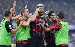 Giroud ghi bàn giúp AC Milan thắng trong thế thiếu người