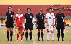Các trọng tài nữ Việt Nam tham gia điều hành một số bảng đấu tại Vòng loại giải U20 nữ châu Á 2024
