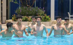 SEA Games 32: U22 Việt Nam thoải mái tập phục hồi sau trận thắng U22 Lào