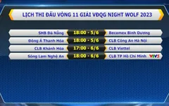 Lịch thi đấu vòng 11 V.League 2023 hôm nay, 05/6: Tâm điểm CLB CAHN vs Đông Á Thanh Hóa