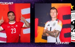 Lịch thi đấu và trực tiếp Euro 2024 hôm nay trên VTV: Thụy Sĩ vs Đức tranh ngôi đầu bảng A