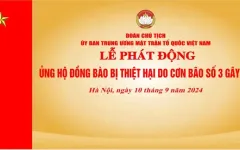 Thông tin tiếp nhận ủng hộ đồng bào các tỉnh, thành phố bị thiệt hại do cơn bão số 3 (Yagi) gây ra