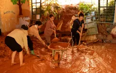 Bình minh sau mưa lũ tại điểm trường Shan Lùng, Lào Cai