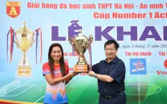 110 trường tranh tài tại giải bóng đá học sinh THPT Hà Nội 2024