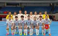 Giải VĐ futsal nữ ĐNA 2024: Tuyển nữ futsal Việt Nam thắng dễ Indonesia
