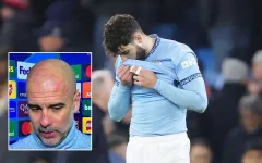 Pep Guardiola tự cào xước mặt sau trận hòa như thua của Man City
