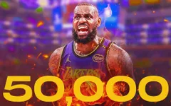 Lebron James đạt cột mốc 50.000 điểm trong sự nghiệp