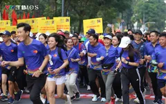 Hàng nghìn người tham gia Ngày chạy Olympic vì sức khỏe toàn dân ở TP Hồ Chí Minh