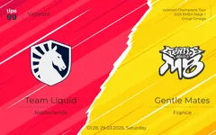 Gentle Mates lội ngược dòng đánh bại Team Liquid 2-1 tại VCT EMEA (Khu vực Châu Âu)