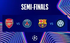 Xác định 2 cặp đấu bán kết Champions League 2024-2025