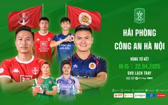 Tứ kết Cúp Quốc gia 2024/25: CLB Hải Phòng “đại chiến” CLB CAHN