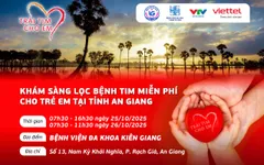 Khám sàng lọc miễn phí bệnh tim bẩm sinh cho trẻ tại tỉnh An Giang