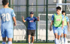 U23 Việt Nam chuẩn bị cho trận giao hữu với U23 Syria