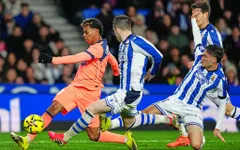 Vòng 20 La Liga: Barcelona bại trận bất ngờ trước Real Sociedad