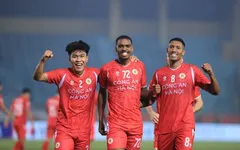 Đình Bắc dự bị trong ngày CLB Công an Hà Nội thắng tưng bừng