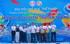 Đoàn Bình Thạnh giữ vị trí số 1 tại môn Đua thuyền truyền thống tại Đại hội TDTT TP Hồ Chí Minh
