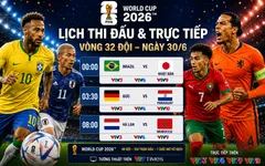 Lịch thi đấu và trực tiếp FIFA World Cup 2026™ đêm 29/6, sáng 30/6 trên VTV: Brazil, Đức và Hà Lan xuất trận