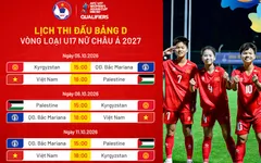 Lịch thi đấu vòng loại U17 nữ châu Á 2027 của ĐT U17 Việt Nam