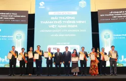 10 giải thưởng Thành phố thông minh Việt Nam 2024 được trao cho 6 đô thị