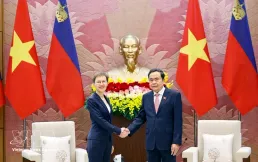 National Assembly President Tran Thanh Man meets with Liechtenstein PM Brigitte Haas