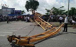 Hải Phòng: Sập cần cẩu tại công trường, 2 người thương vong