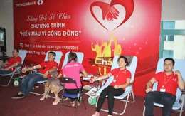 Hơn 600 nhân viên Techcombank tham gia hiến máu tình nguyện