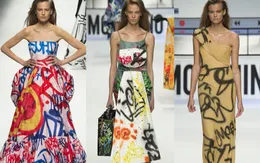 Moschino ra mắt BST váy mang phong cách Graffiti