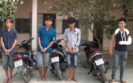 Bắt giữ 4 đối tượng cướp giật dây chuyền vàng tại Long An