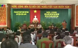 Đồng chí Vương Đình Huệ tiếp xúc cử tri tỉnh Bình Định