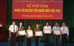 Tôn vinh những người hiến giác mạc