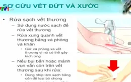 Cách sơ cứu an toàn vết đứt, trầy xước