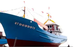 Hạ thủy tàu vỏ thép đầu tiên theo Nghị định 67 ở Quảng Trị