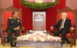 Tổng Bí thư tiếp đoàn đại biểu Quân đội nhân dân Lào
