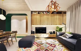 Tạo điểm nhấn ấn tượng cho ngôi nhà với màu xanh lá cây