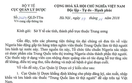 Bộ Y tế: Cấm lưu hành thuốc Trung Quốc làm từ thịt người tại Việt Nam