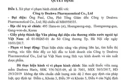 Tiêu hủy lô thuốc viên nang mềm Daehwa Haris kém chất lượng