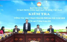 Kiểm tra công tác mặt trận tại Hà Nội